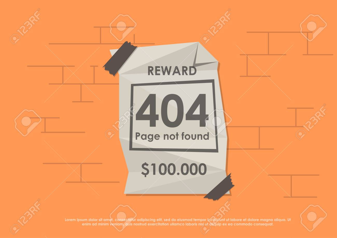 404 エラーをデザインします テンプレートは ページが見つからないことを報告します ベクトル Web 用イラストと印刷します のイラスト素材 ベクタ Image