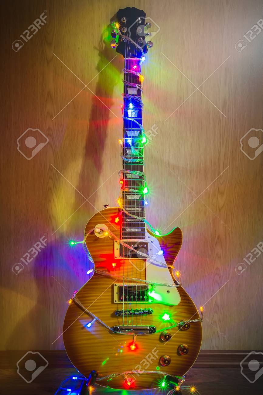 rock guitar christmas