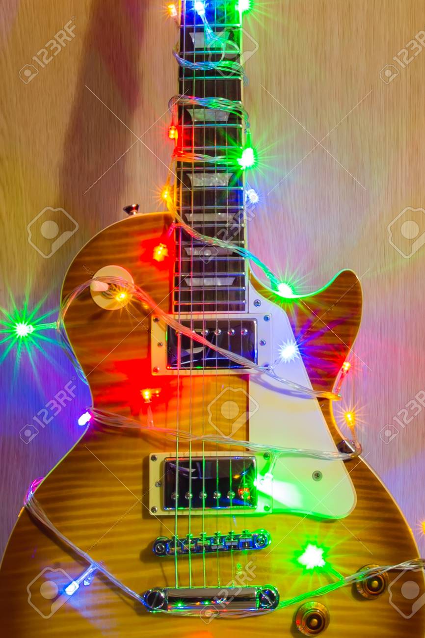 christmas electric guitar