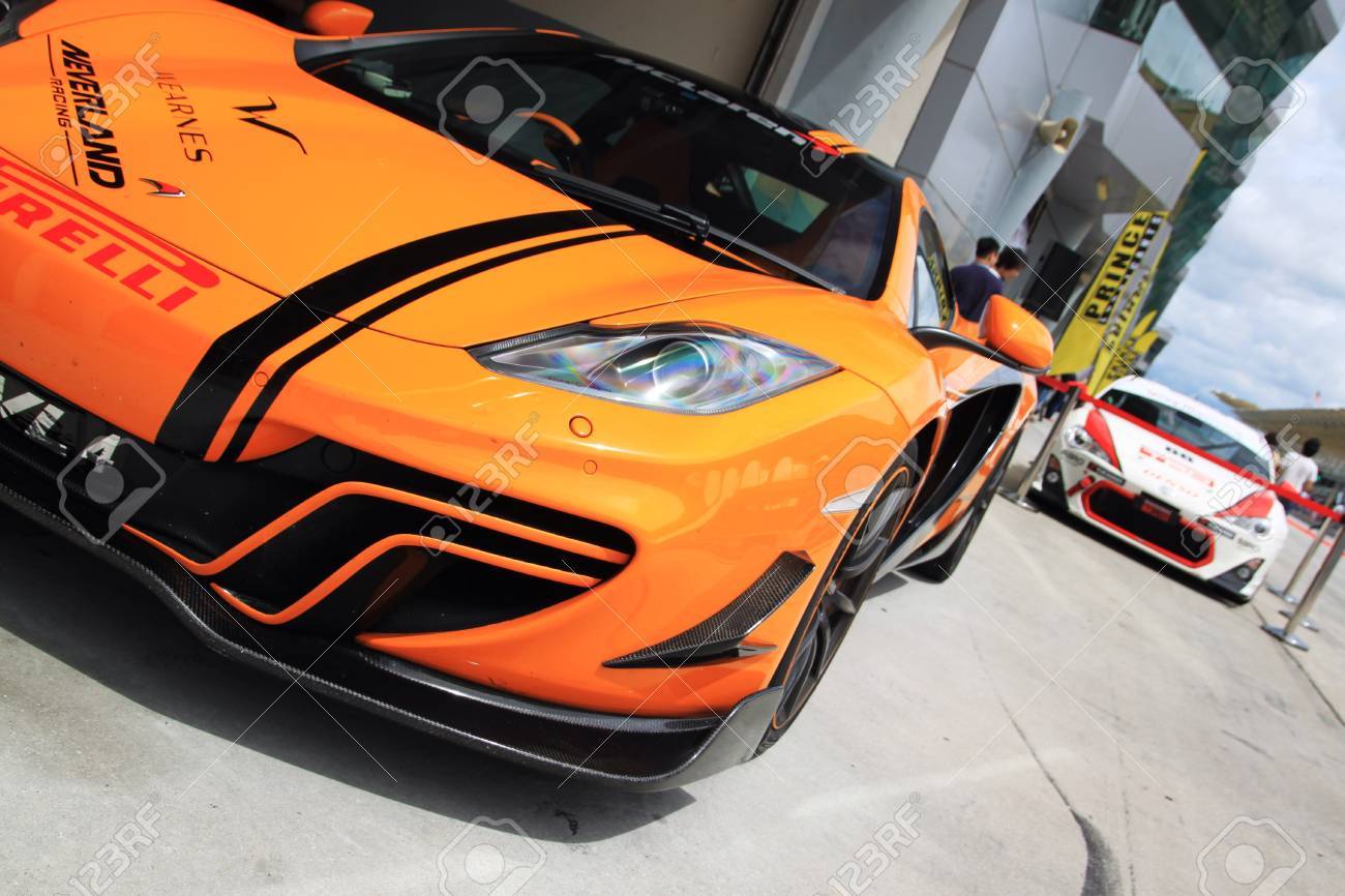 Mclaren Mp4 12c Race Car At Sepang Circuit Stock Photo Picture
