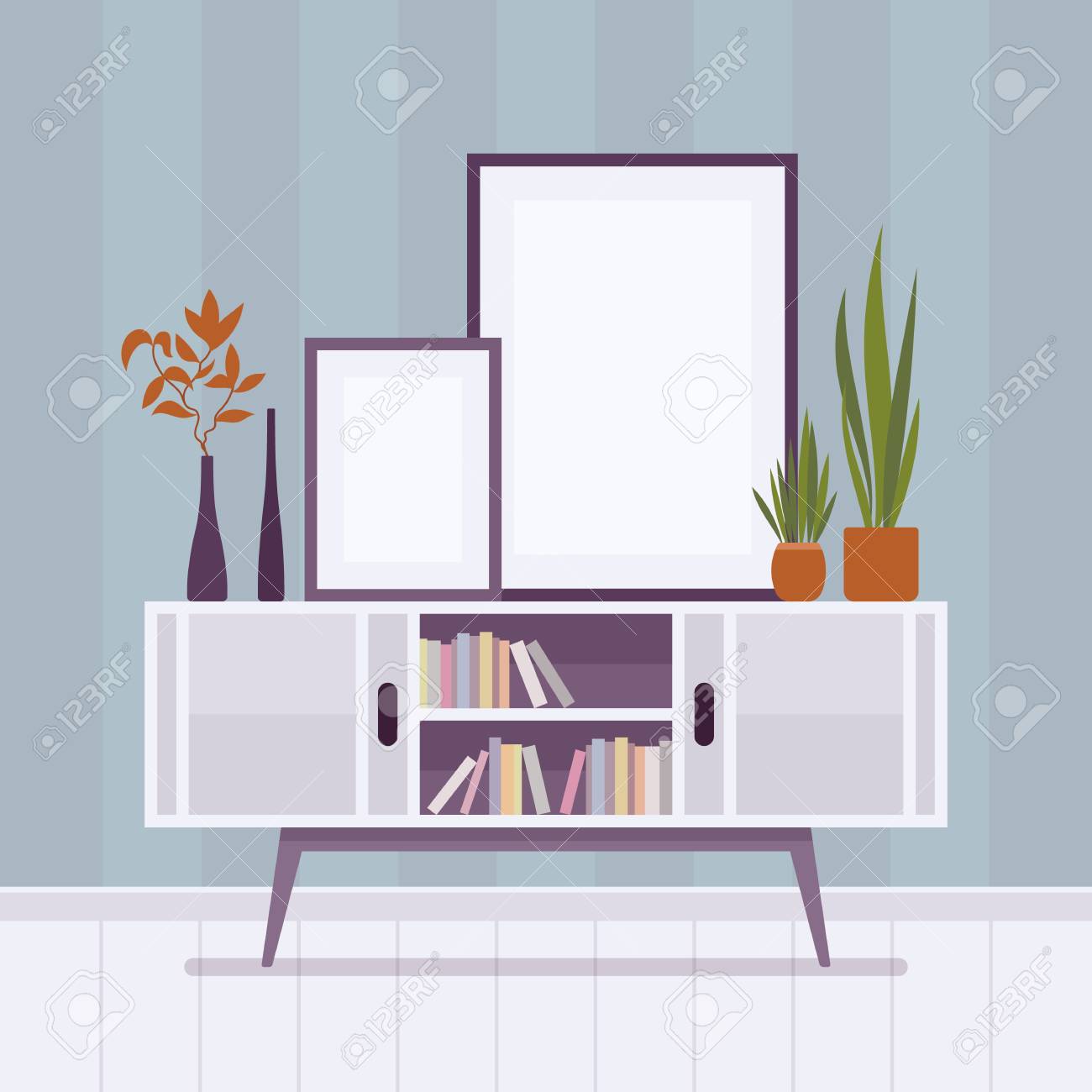 Retro Interieur Mit Zwei Frames Für Copyspace Lizenzfrei Nutzbare ... Retro Interieur Mit Zwei Frames Für Copyspace Lizenzfrei Nutzbare ...