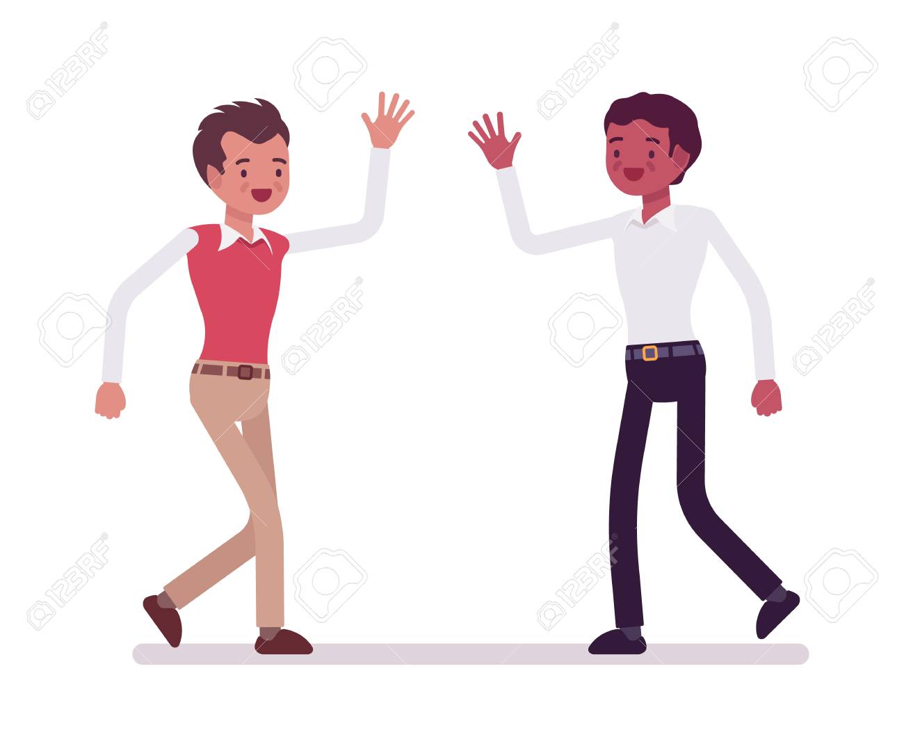 男性店員あいさつのイラスト素材 ベクタ Image 男性店員あいさつのイラスト素材 ベクタ Image