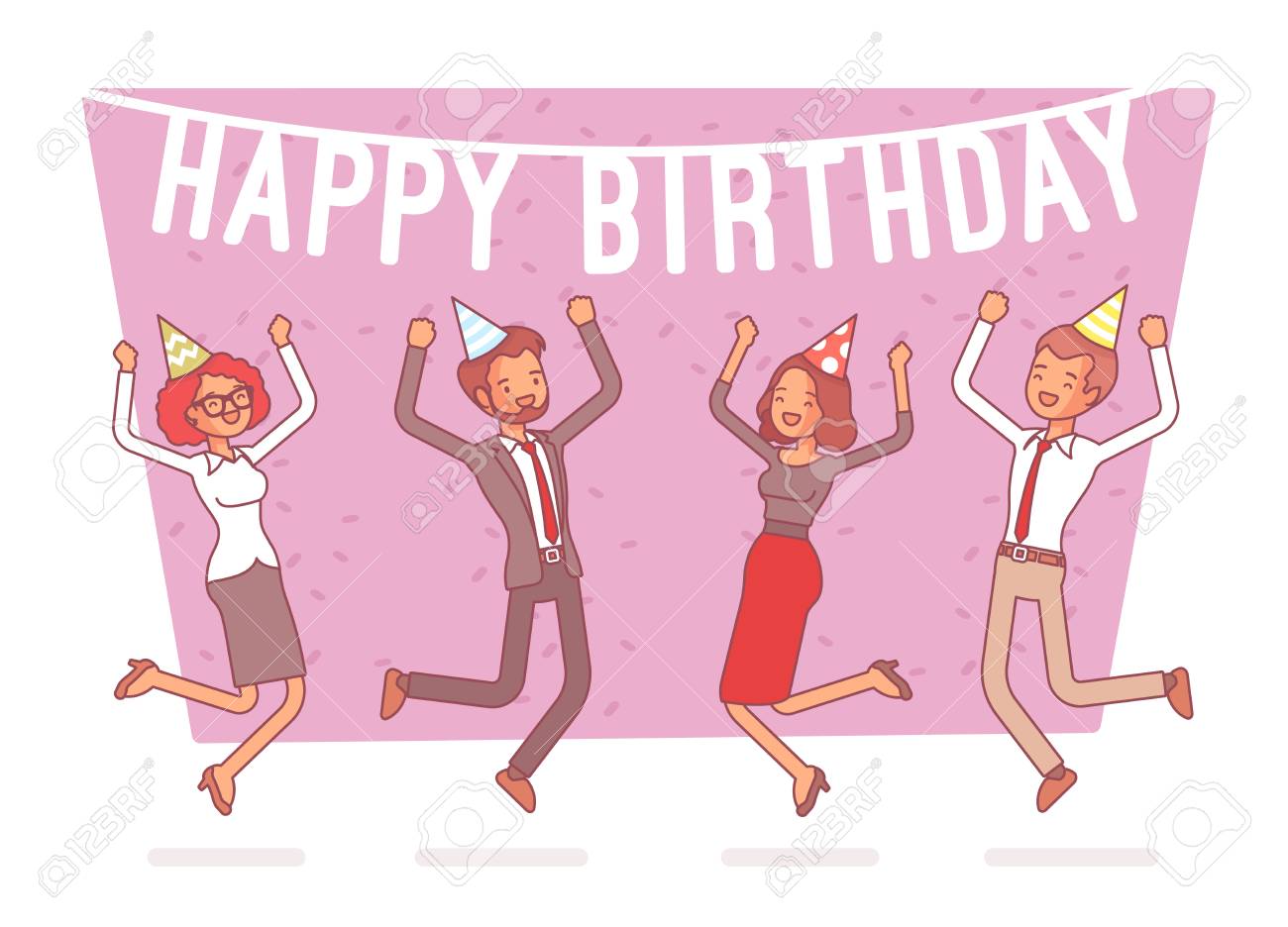 happy birthday party in office festive gathering of company happy office anniversary