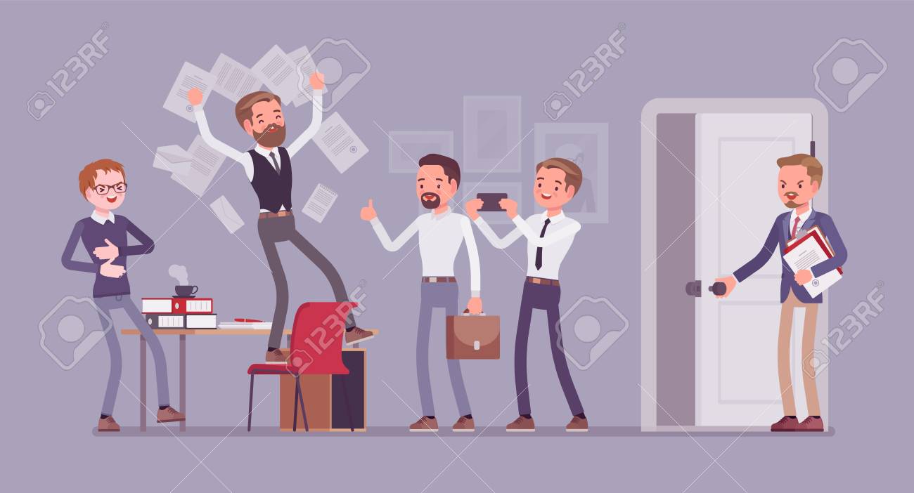 Téléchargement gratuit Images Office Fun In The Workplace Colleagues Happy Employees Enjoy le plus cool par