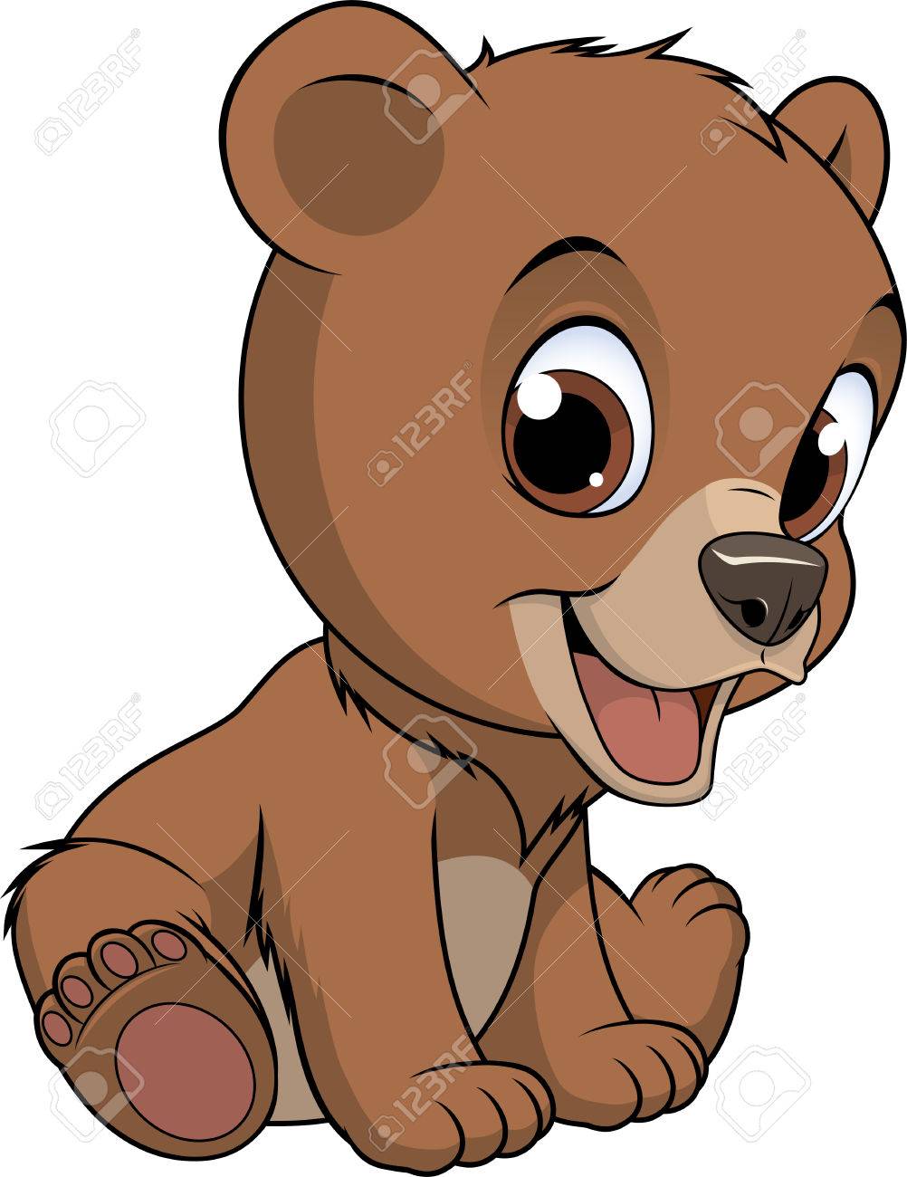 ベクトル図では 白の背景に 面白いクマの赤ちゃん のイラスト素材 ベクタ Image ベクトル図では 白の背景に 面白いクマの赤ちゃん のイラスト素材 ベクタ Image