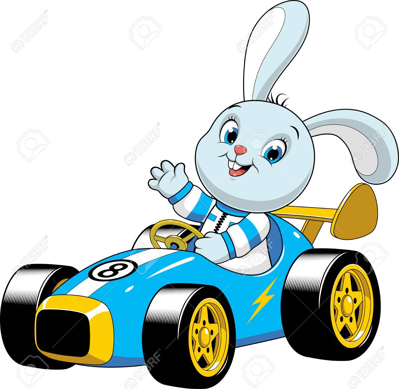 レトロなスポーツ車を運転して面白いウサギのベクター イラストです のイラスト素材 ベクタ Image レトロなスポーツ車を運転して面白いウサギのベクター イラストです のイラスト素材 ベクタ Image