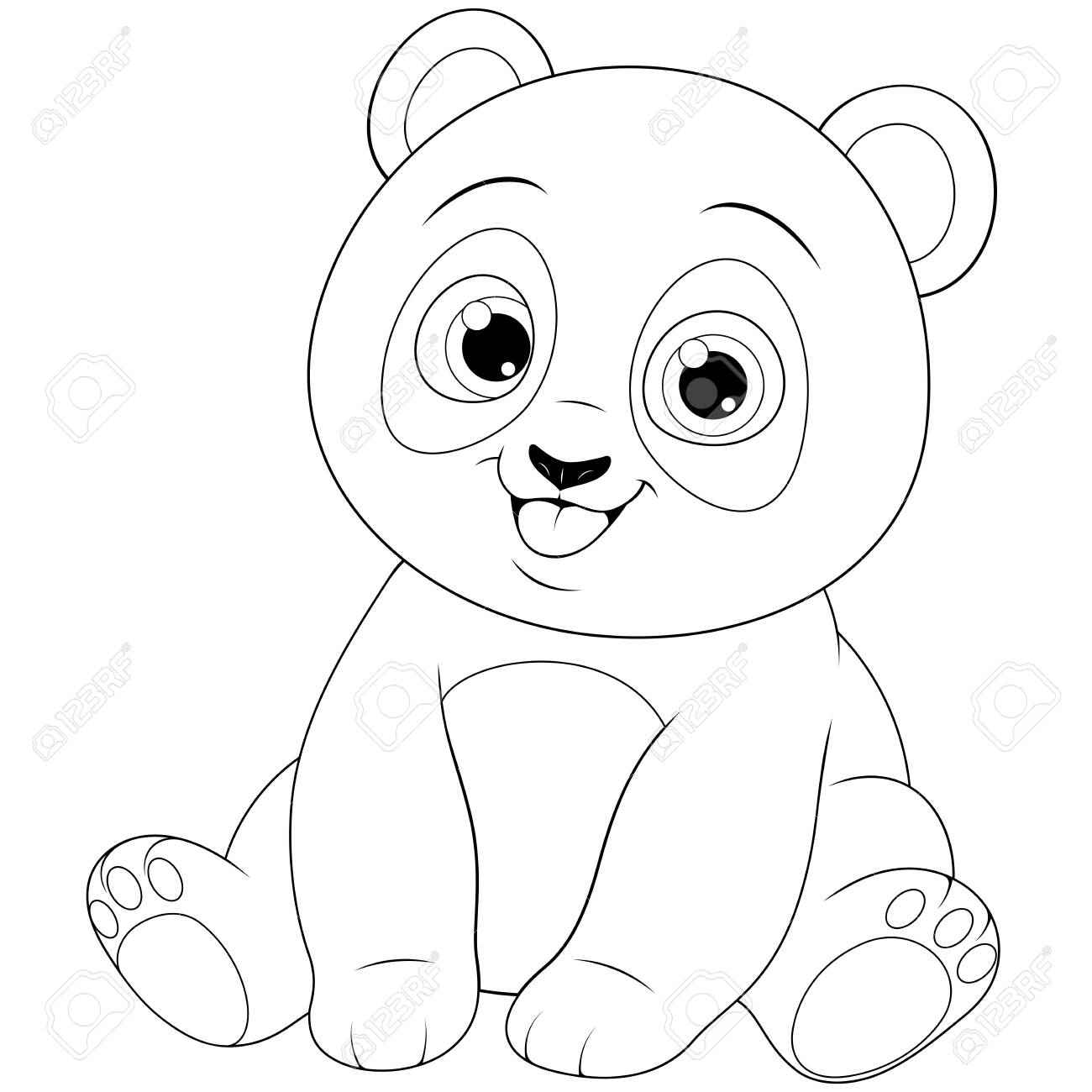 Cute Funny Little Panda Baby Sitting Smiling On A White Background Royalty Free Cliparts Vectors And Stock Illustration Image Cute Funny Little Panda Baby Sitting Smiling On A White Background Royalty Free Cliparts Vectors And Stock Illustration Image