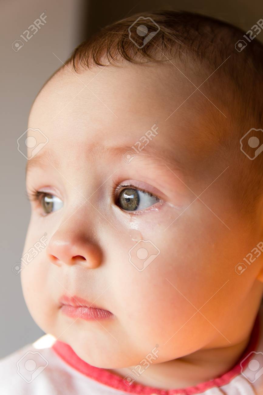 sad face baby a