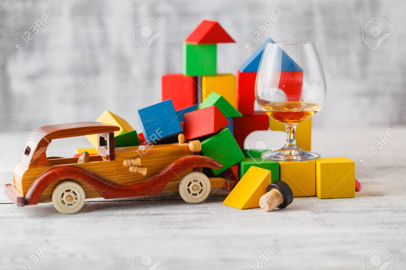 wooden block cars