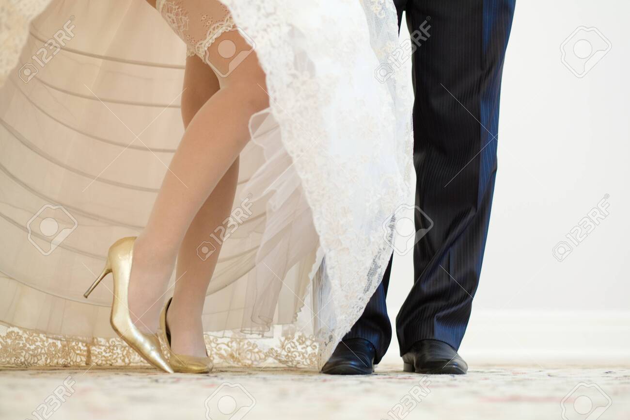 black shoes with wedding dress