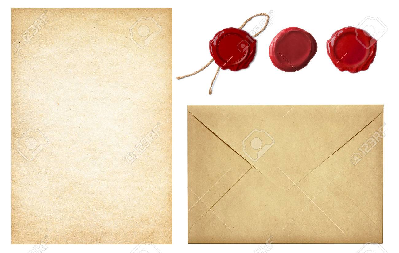 vintage postal set old mail envelope blank letter paper and