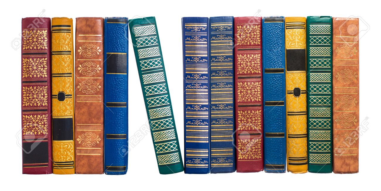 bookshelf or book spines row isolated on white - 27840607 bookshelf or book spines row isolated on white - 27840607