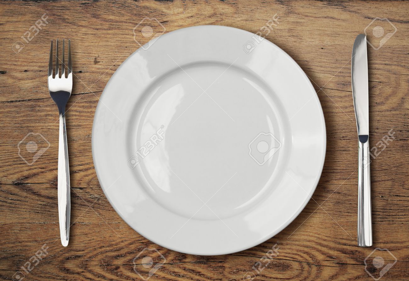 dinner plate on table