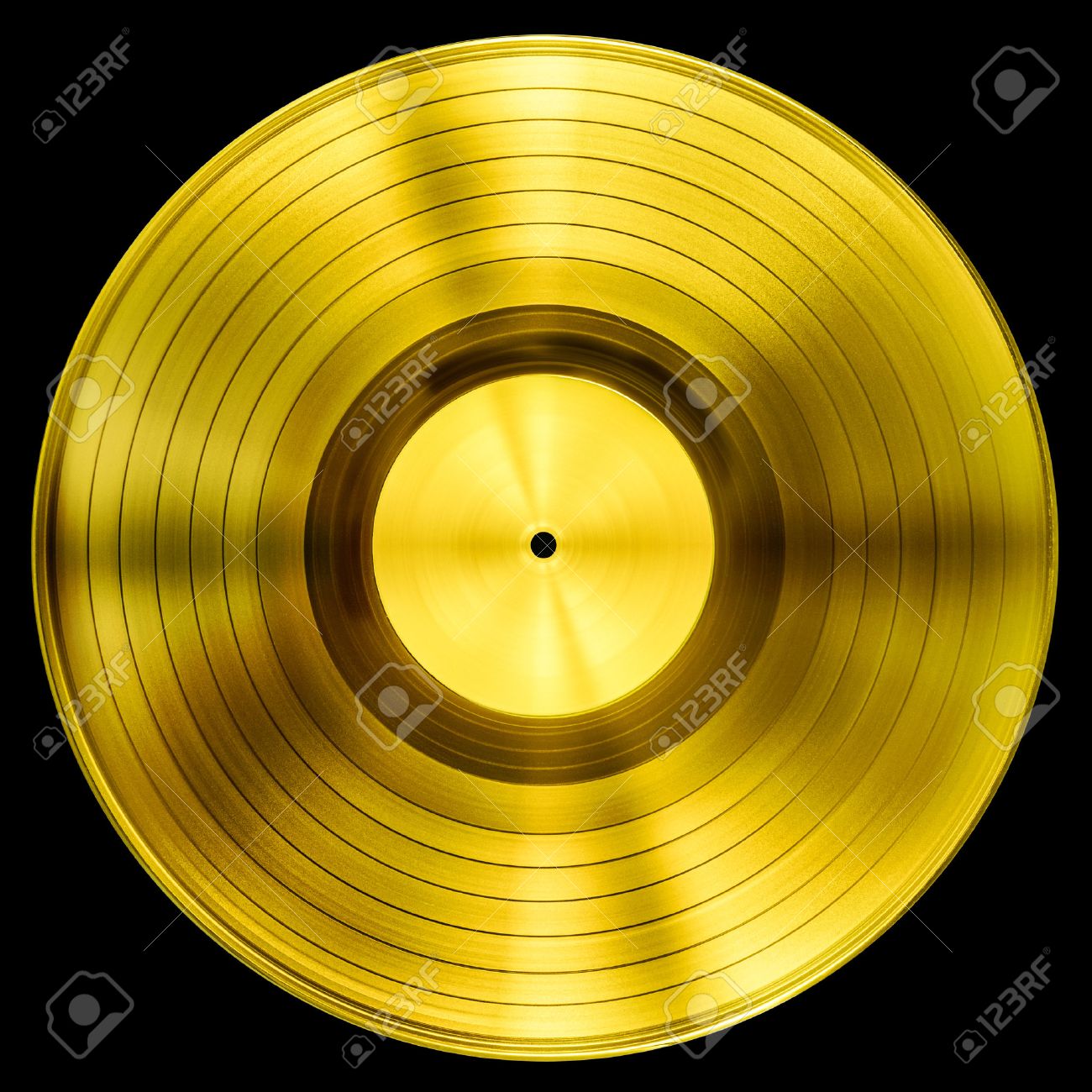 gold record vinyl disc