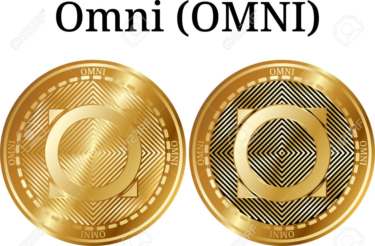 실제 황금 동전 옴니 (OMNI), 디지털 Cryptocurrency 세트. 옴니 (OMNI) 아이콘을 설정합니다. 벡터 일러스트 레이  션 흰색 배경에 고립 로열티 무료 사진, 그림, 이미지 그리고 스톡포토그래피. Image 95810419