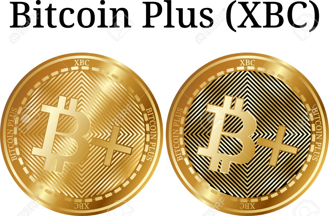 Conjunto De Moneda De Oro Física Bitcoin Plus (XBC), Criptomoneda Digital.  Conjunto De Iconos De Bitcoin Plus (XBC). Ilustraciones svg, vectoriales,  clip art vectorizado libre de derechos. Image 95746773
