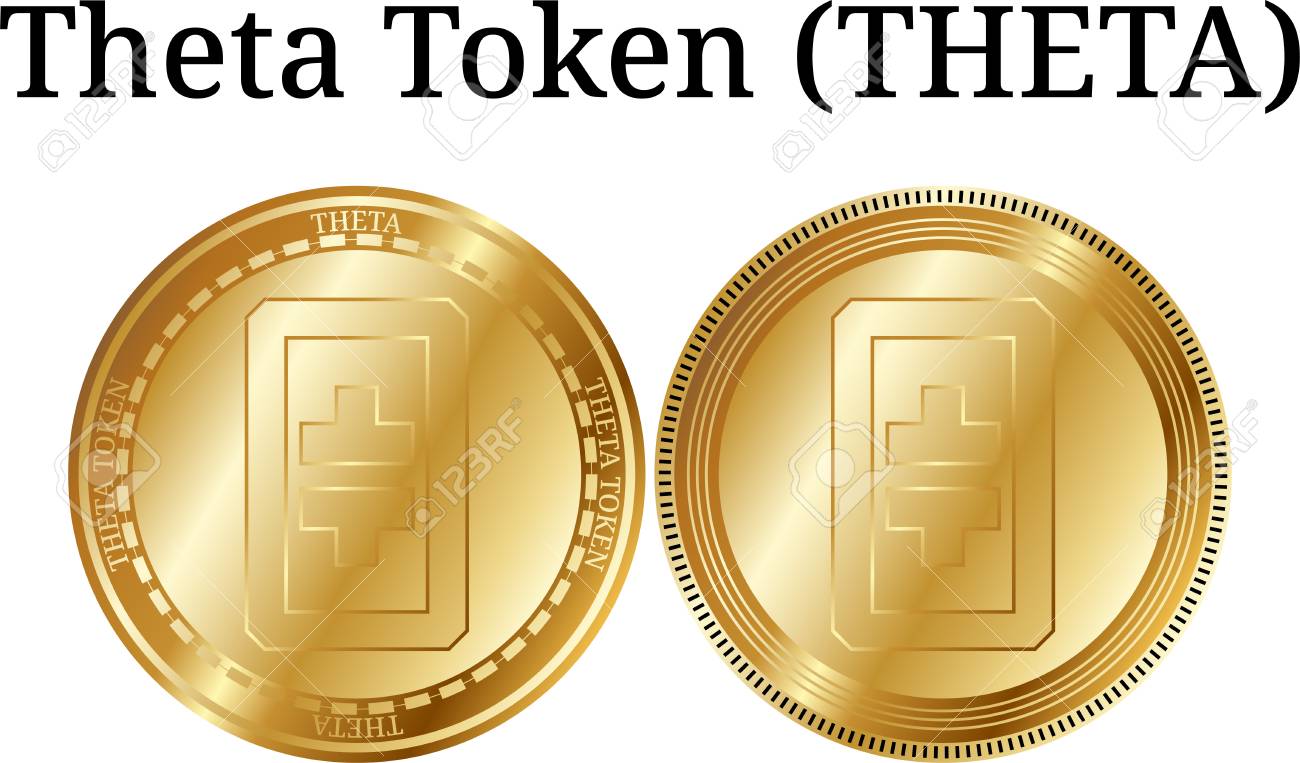물리적 황금 동전 세타 토큰 (THETA), 디지털 Cryptocurrency의 집합입니다. 세타 토큰 (THETA) 아이콘을  설정합니다. 벡터 일러스트 레이 션 흰색 배경에 고립 로열티 무료 사진, 그림, 이미지 그리고 스톡포토그래피. Image 95843017