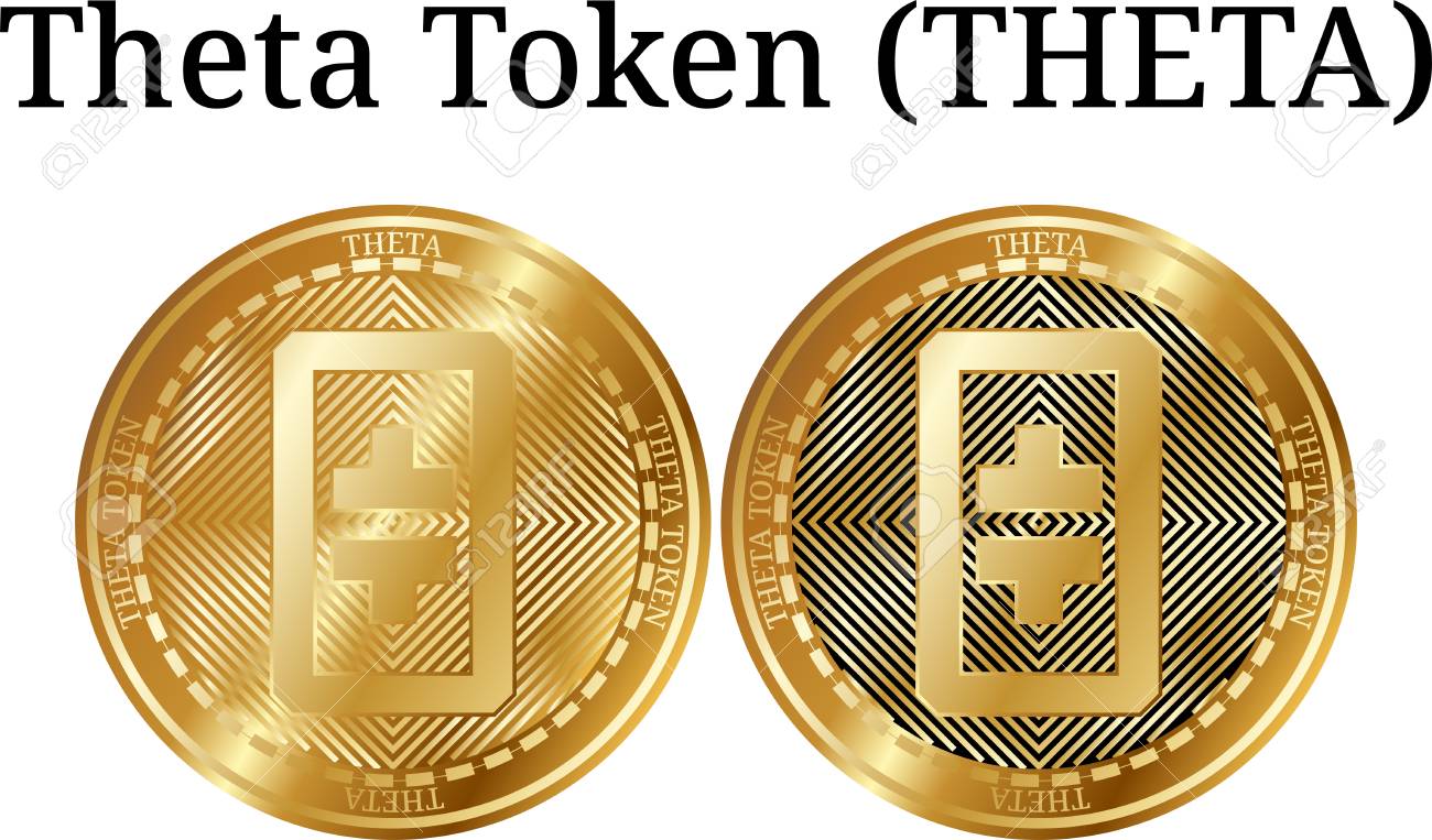 물리적 황금 동전 세타 토큰 (THETA), 디지털 Cryptocurrency의 집합입니다. 세타 토큰 (THETA) 아이콘을  설정합니다. 벡터 일러스트 레이 션 흰색 배경에 고립 로열티 무료 사진, 그림, 이미지 그리고 스톡포토그래피. Image 95843089