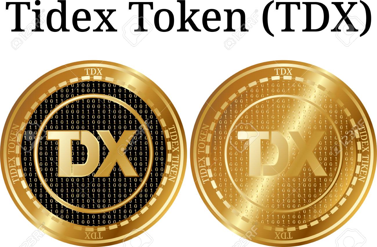 Conjunto De Moneda De Oro Física Tidex Token (TDX), Criptomoneda Digital.  Conjunto De Iconos De Token Tidex (TDX). Ilustración De Vectores Aislado  Sobre Fondo Blanco. Ilustraciones svg, vectoriales, clip art vectorizado  libre