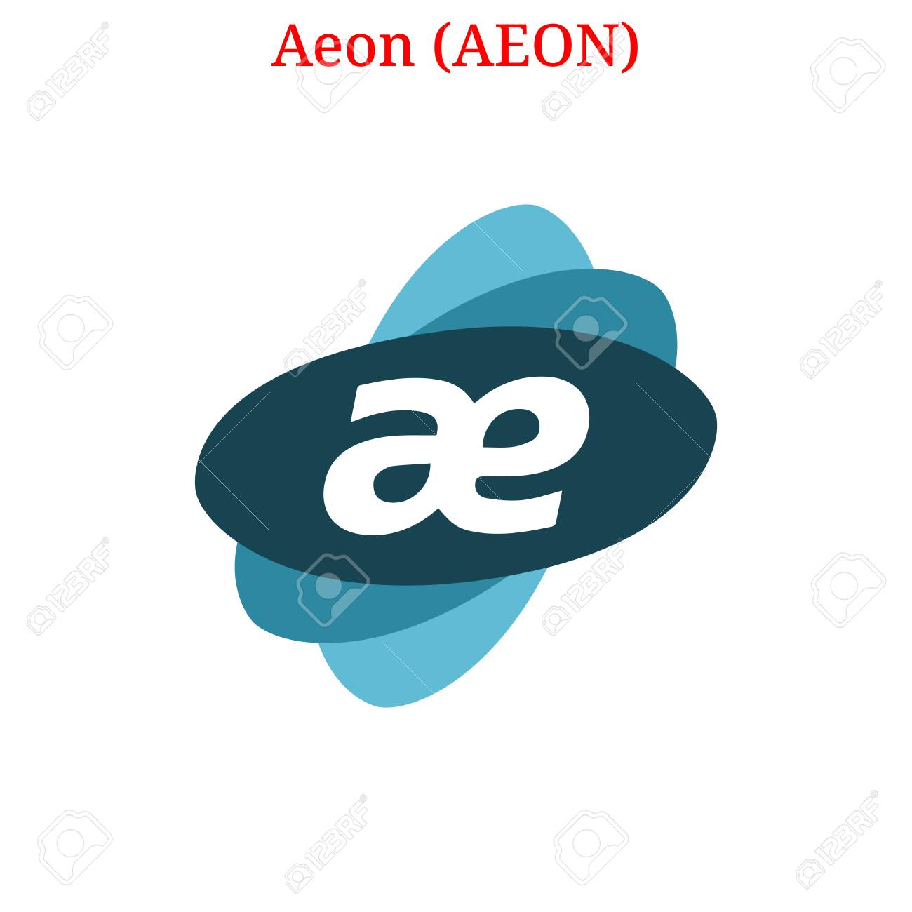 Logotipo De Criptomoneda Digital De Aeon De Vector. Icono De Aeon.  Ilustración De Vectores Aislado Sobre Fondo Blanco. Ilustraciones svg,  vectoriales, clip art vectorizado libre de derechos. Image 96591214