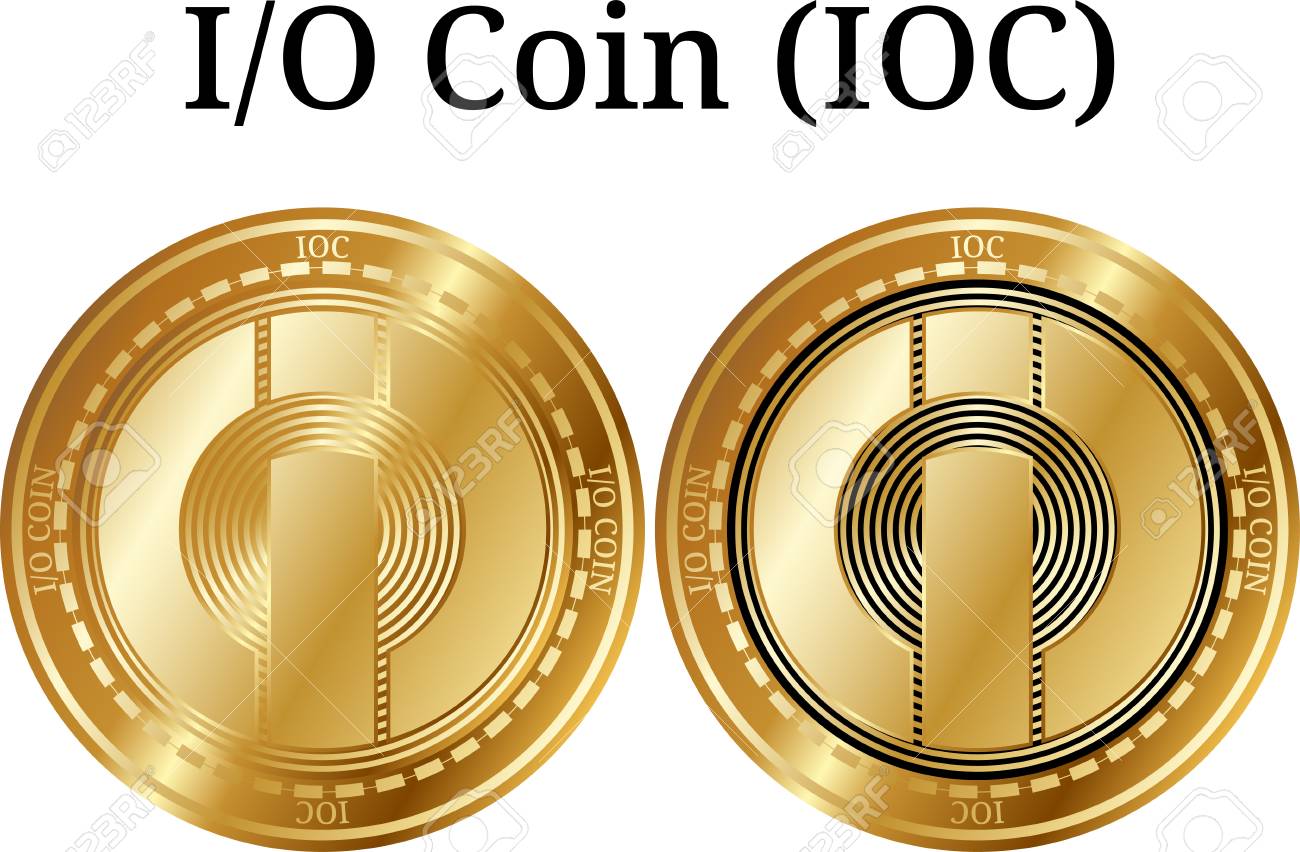 실제 황금 동전 IO 동전, 디지털 Cryptocurrency의 집합입니다. IO 코인 아이콘 세트입니다. 벡터 일러스트 레이 션 흰색  배경에 고립 로열티 무료 사진, 그림, 이미지 그리고 스톡포토그래피. Image 96695339