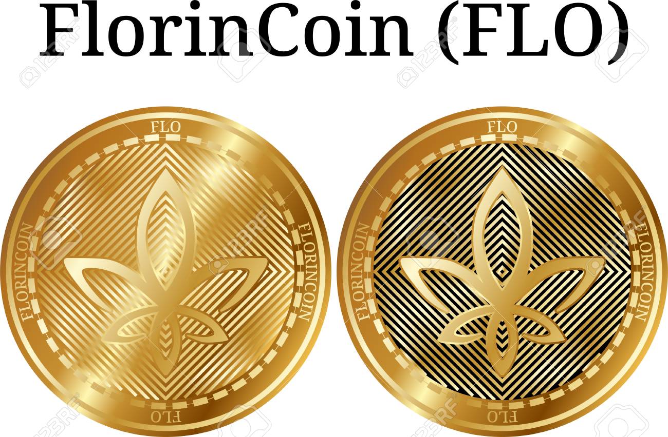 실물 금화 플로린코인(FLO), 디지털 암호화폐 세트. FlorinCoin (FLO) 아이콘 세트입니다. 벡터 일러스트 레이 션 흰색  배경에 고립입니다. 로열티 무료 사진, 그림, 이미지 그리고 스톡포토그래피. Image 99878547