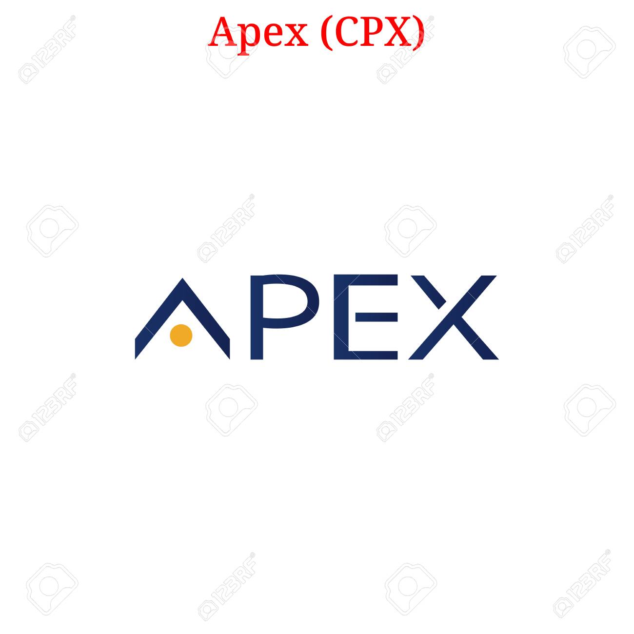 CPX (Vector Apex) 디지털 암호 화폐 로고. Apex (CPX) 아이콘. 벡터 일러스트 레이 션 흰색 배경에 고립 로열티  무료 사진, 그림, 이미지 그리고 스톡포토그래피. Image 99964257