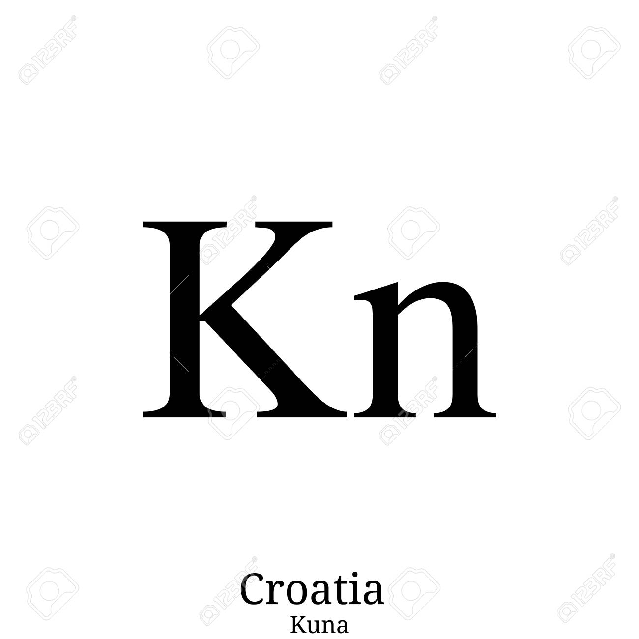 Kuna Currency Symbol Royalty Free SVG, Cliparts, Vectors, and Stock  Illustration. Image 111436989.