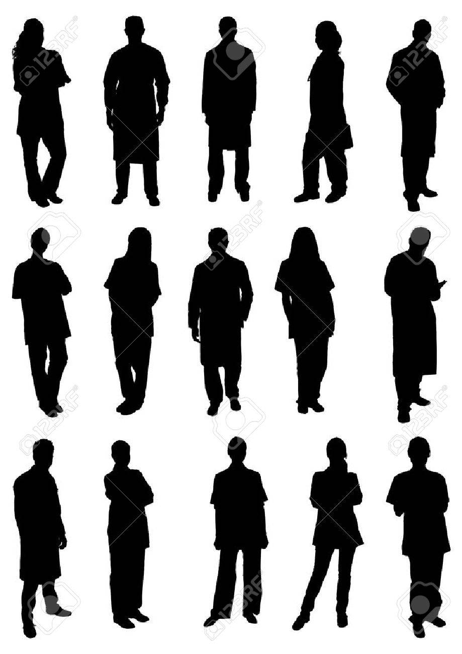 専門医師のシルエットのセット ベクトル画像のイラスト素材 ベクタ Image 専門医師のシルエットのセット ベクトル画像のイラスト素材 ベクタ Image
