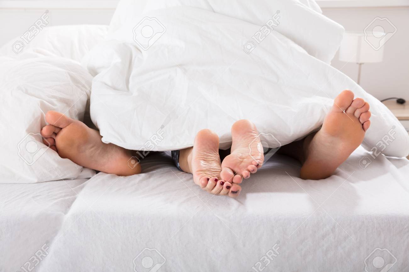 Having Sex Under The Bed Sheet 