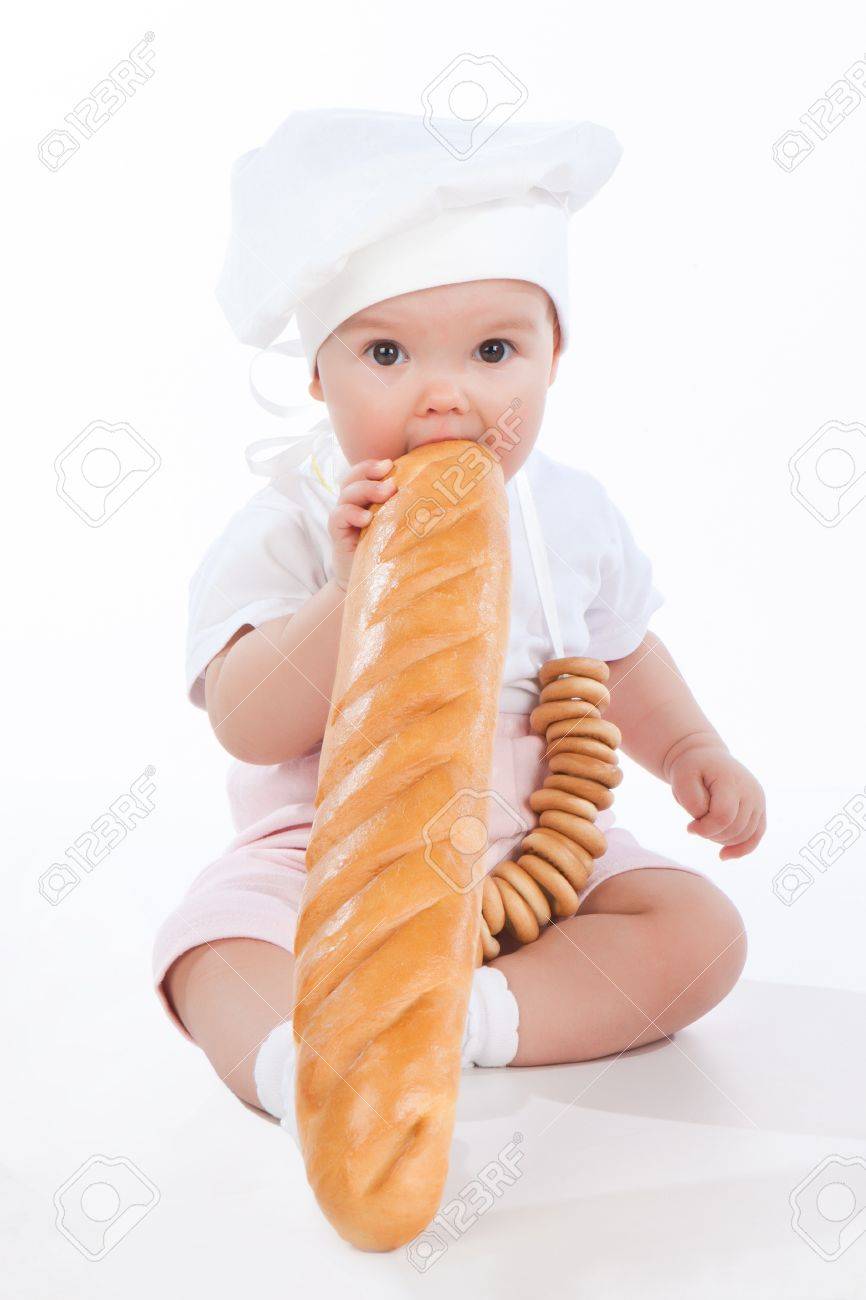 Petit Boulanger Bebe Avec Un Long Pain Isole Sur Fond Blanc Banque D Images Et Photos Libres De Droits Image Petit Boulanger Bebe Avec Un Long Pain Isole Sur Fond Blanc Banque D Images Et Photos Libres De Droits Image