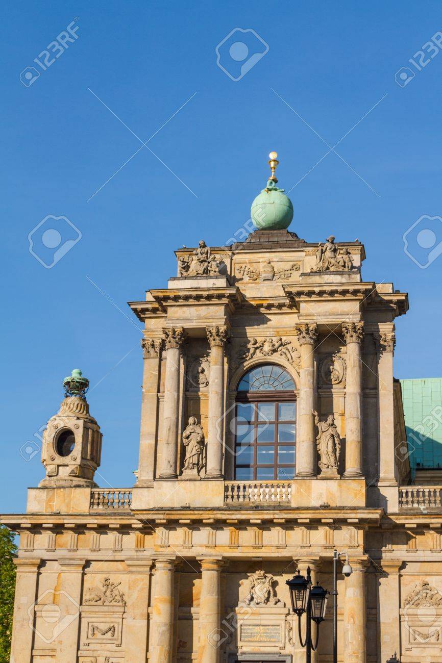warsaw poland carmelite church at famous krakowskie przedmiescie