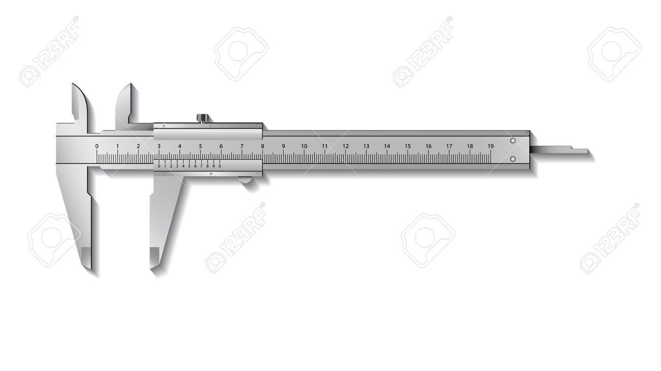 Calliper or caliper. Precision measuring tools from silver steel. Isolated on a white background. Realistic VECTOR - 86482020 Calliper or caliper. Precision measuring tools from silver steel. Isolated on a white background. Realistic VECTOR - 86482020