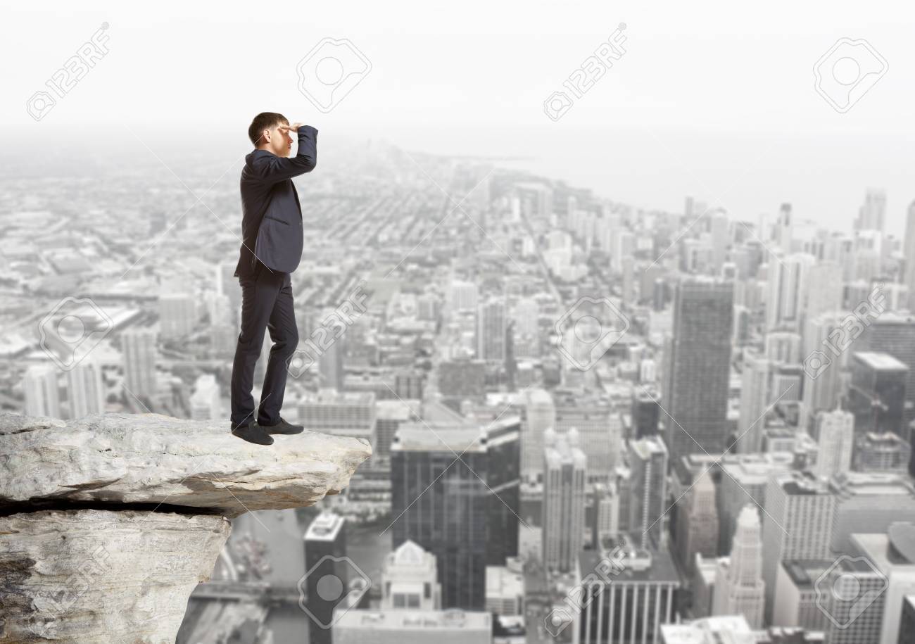 Businessman Looking To The Future Business Concept Stock Photo Picture And Royalty Free Image Image