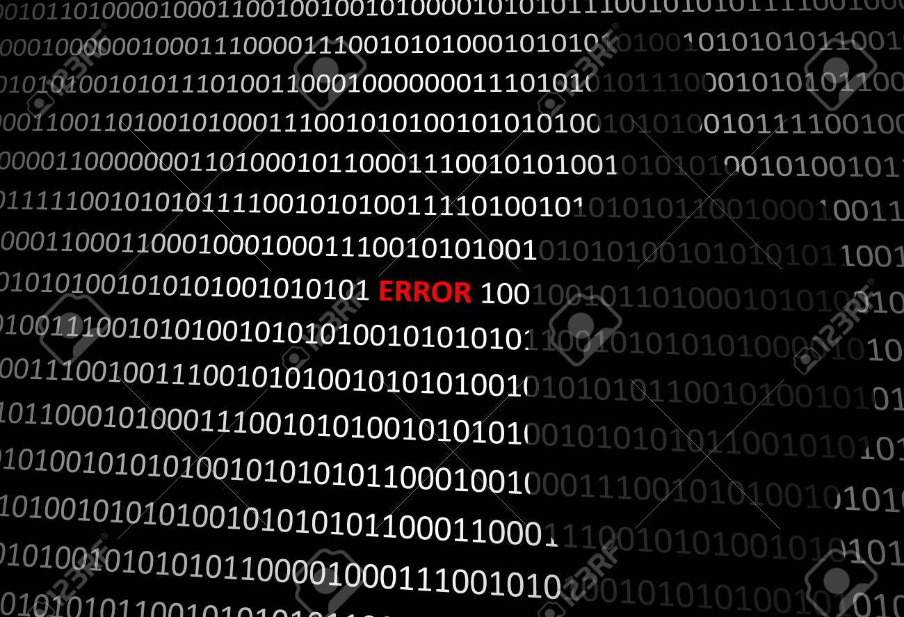 Anonymous Hacker Without Face And Error Binary Code Background Stock Photo Picture And Royalty Free Image Image