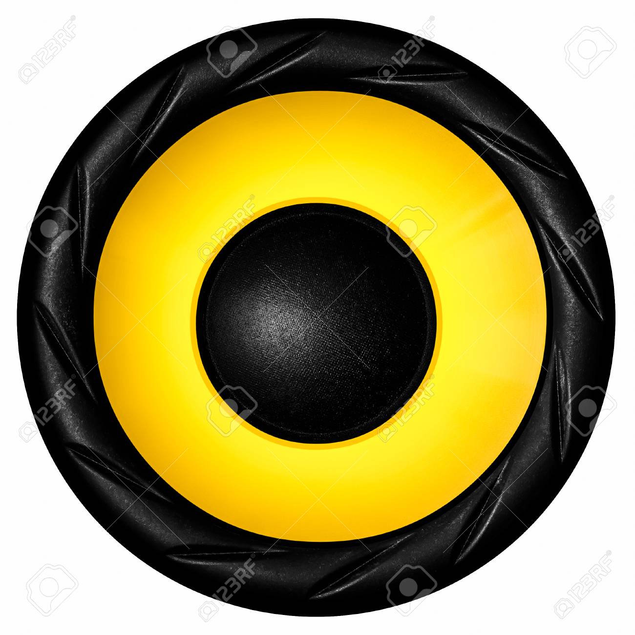 yellow computer speakers