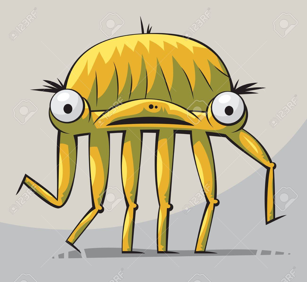 Walking Creature With Six Legs Royalty Free Cliparts Vectors And Stock Illustration Image 12486759