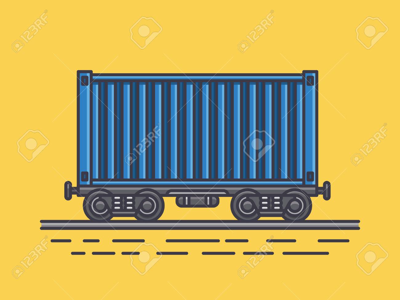 貨物列車のイラスト のイラスト素材 ベクタ Image