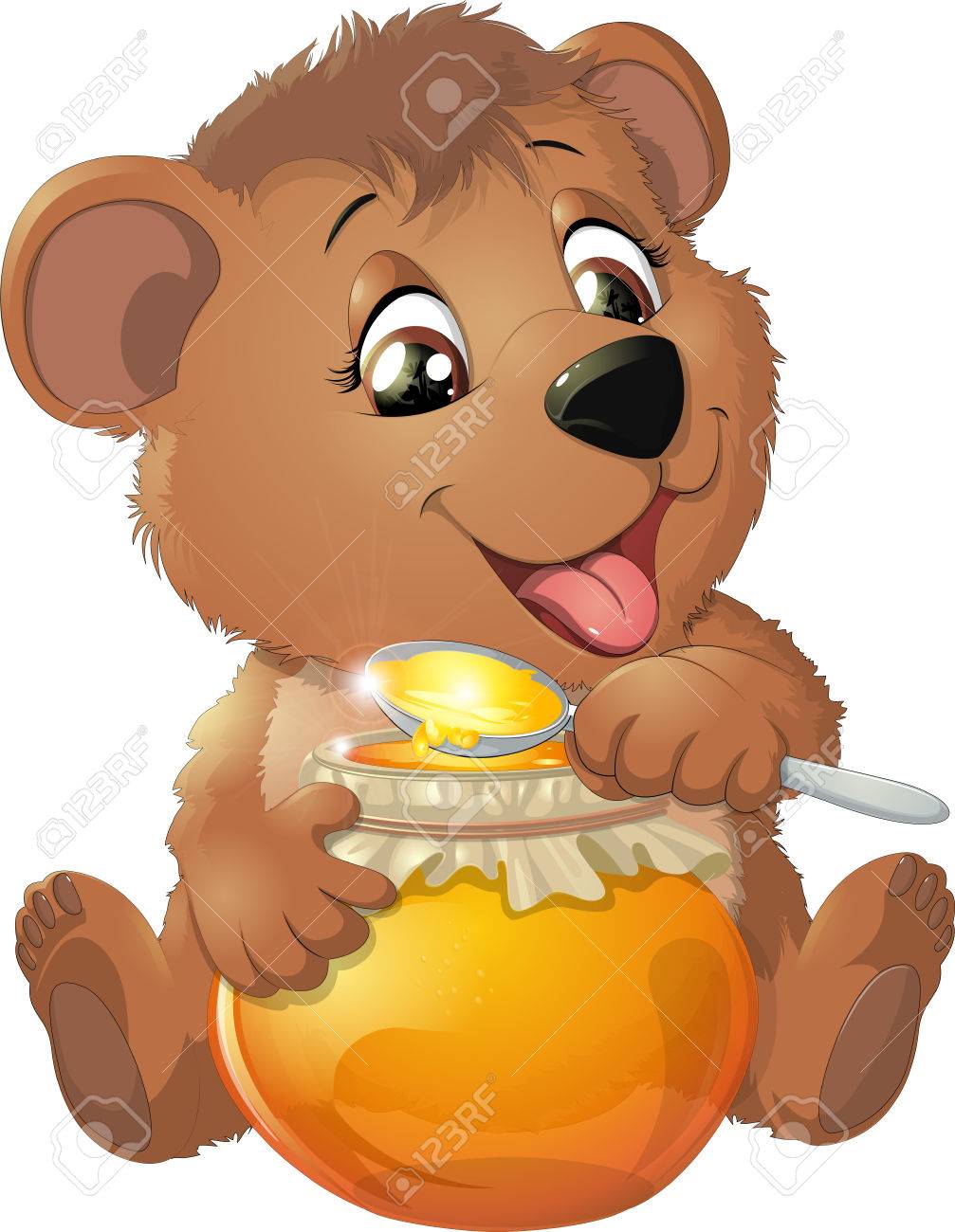 Bar Essen Honig Auf Einem Weissen Hintergrund Lizenzfrei Nutzbare Vektorgrafiken Clip Arts Illustrationen Image 62433949