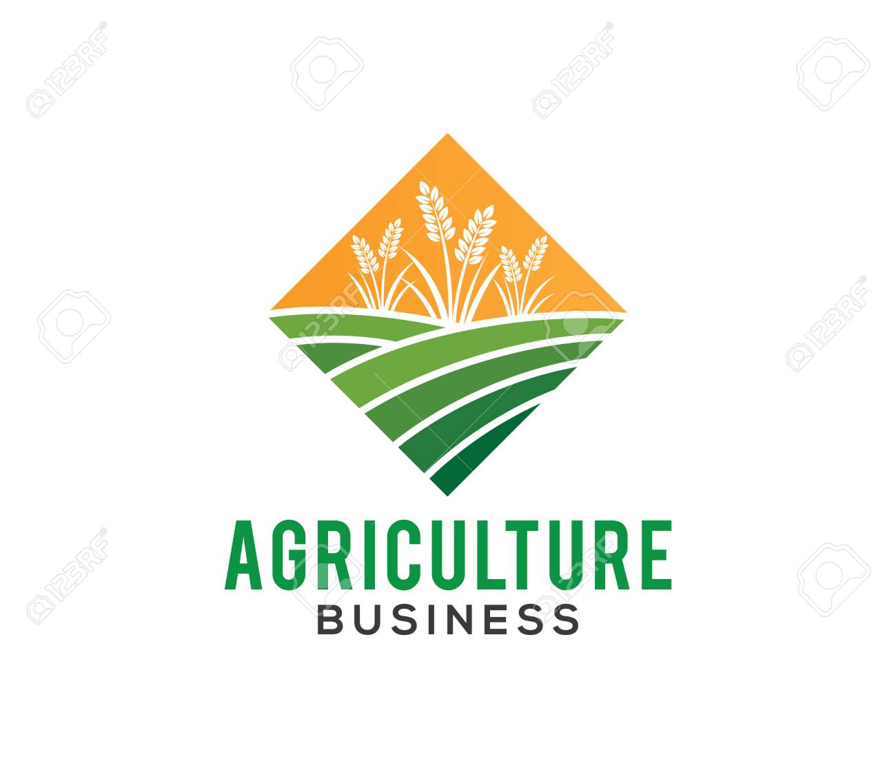 Vector Logo Design And Illustration Of Agriculture Business