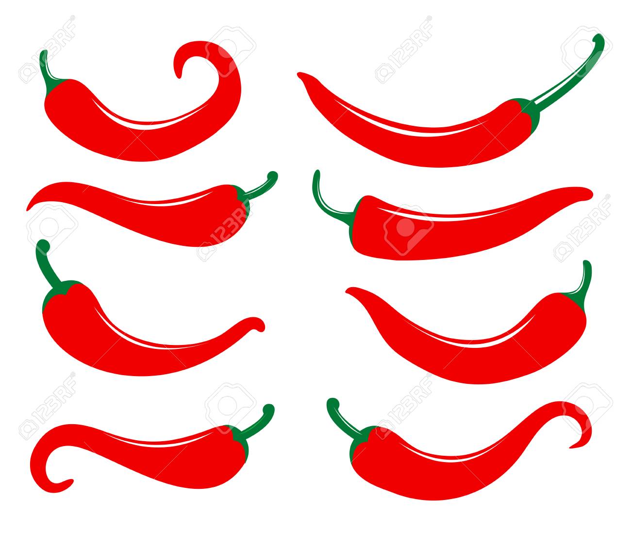 Chili Hot And Spicy Food Vector Logo Design Inspiration For