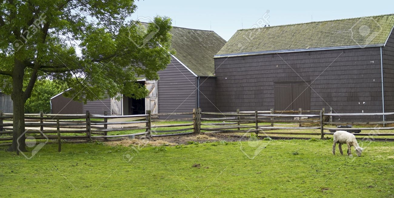 A Panoramic View Of The Barnyard At The Historic Longstreet Farm Stock Photo Picture And Royalty Free Image Image 4579310