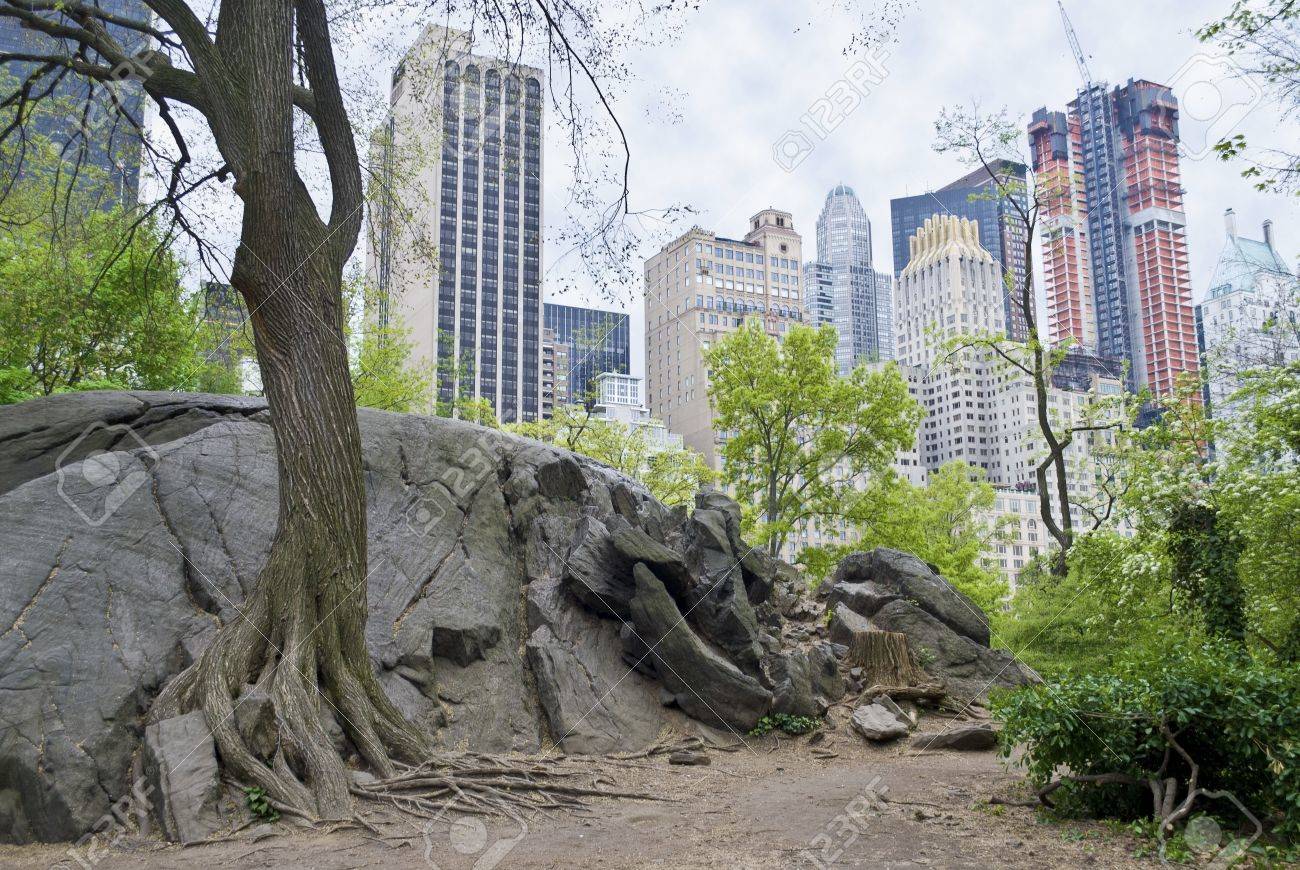グレイシャル ロックと高層ビル ニューヨーク市のセントラル パークの風景の一部 の写真素材 画像素材 Image グレイシャル ロックと高層ビル ニューヨーク市のセントラル パークの風景の一部 の写真素材 画像素材 Image