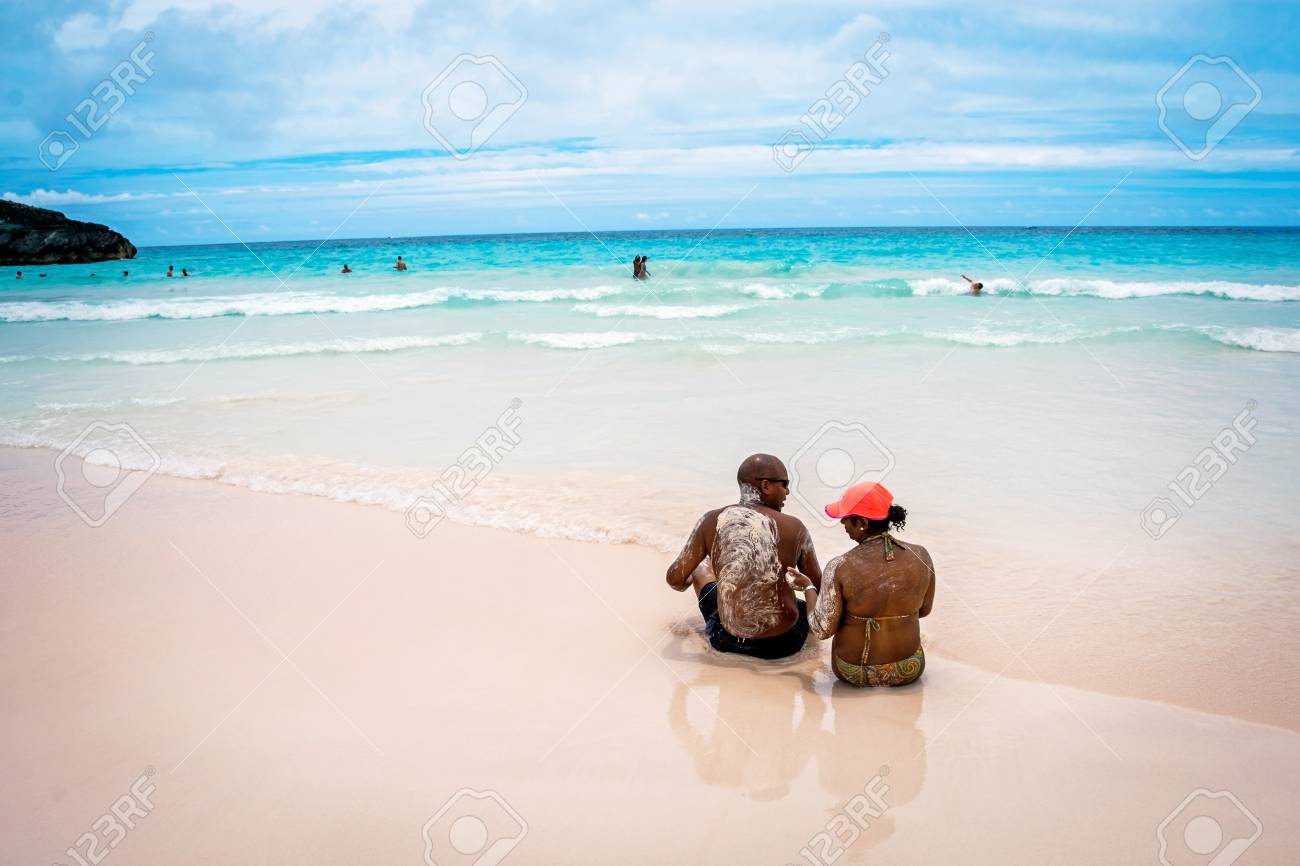 horseshoe bay beach pink sand