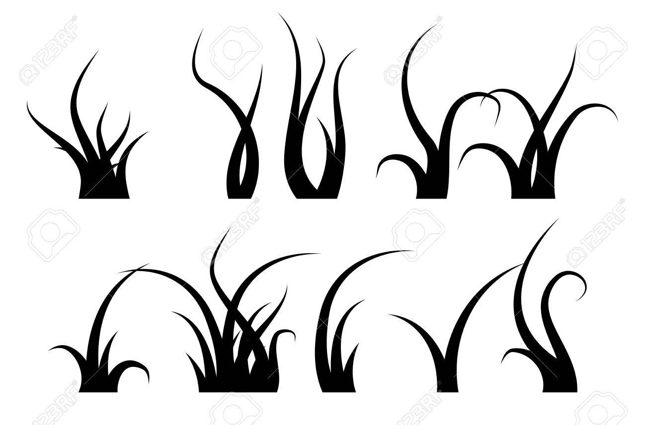 黒草のベクトル イラスト のイラスト素材 ベクタ Image