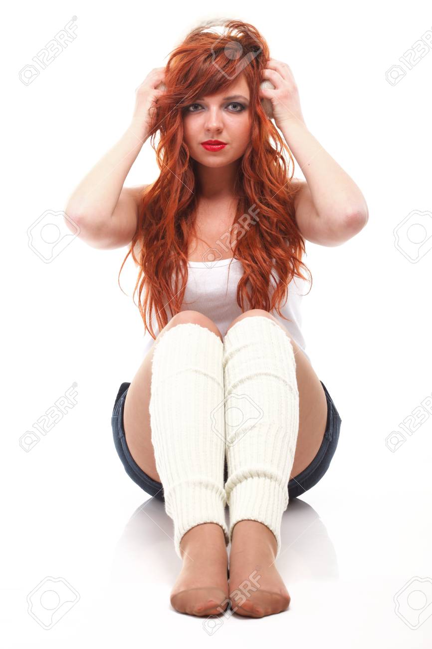 red hairy woman Facial meter optical