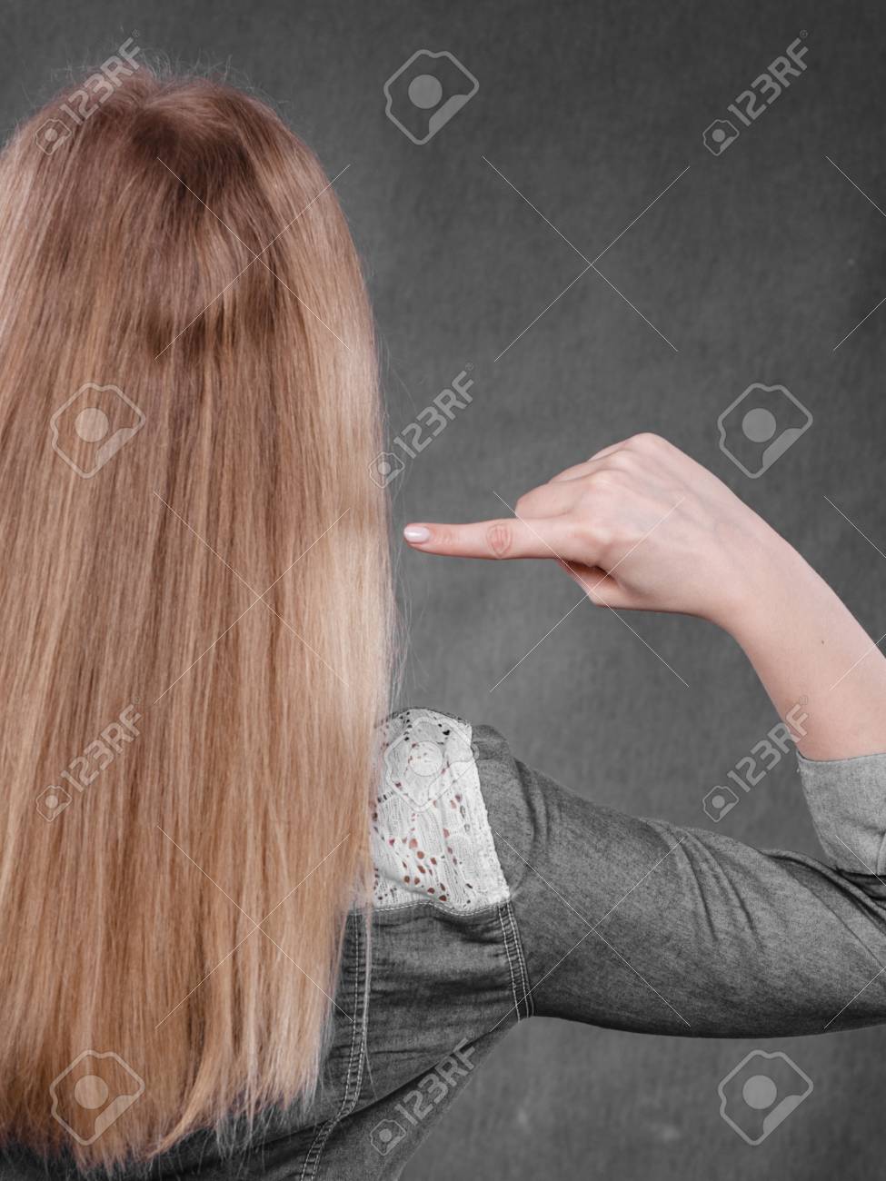 Hairstyle And Hairdo Haircare Concept Back View Of Blonde Woman
