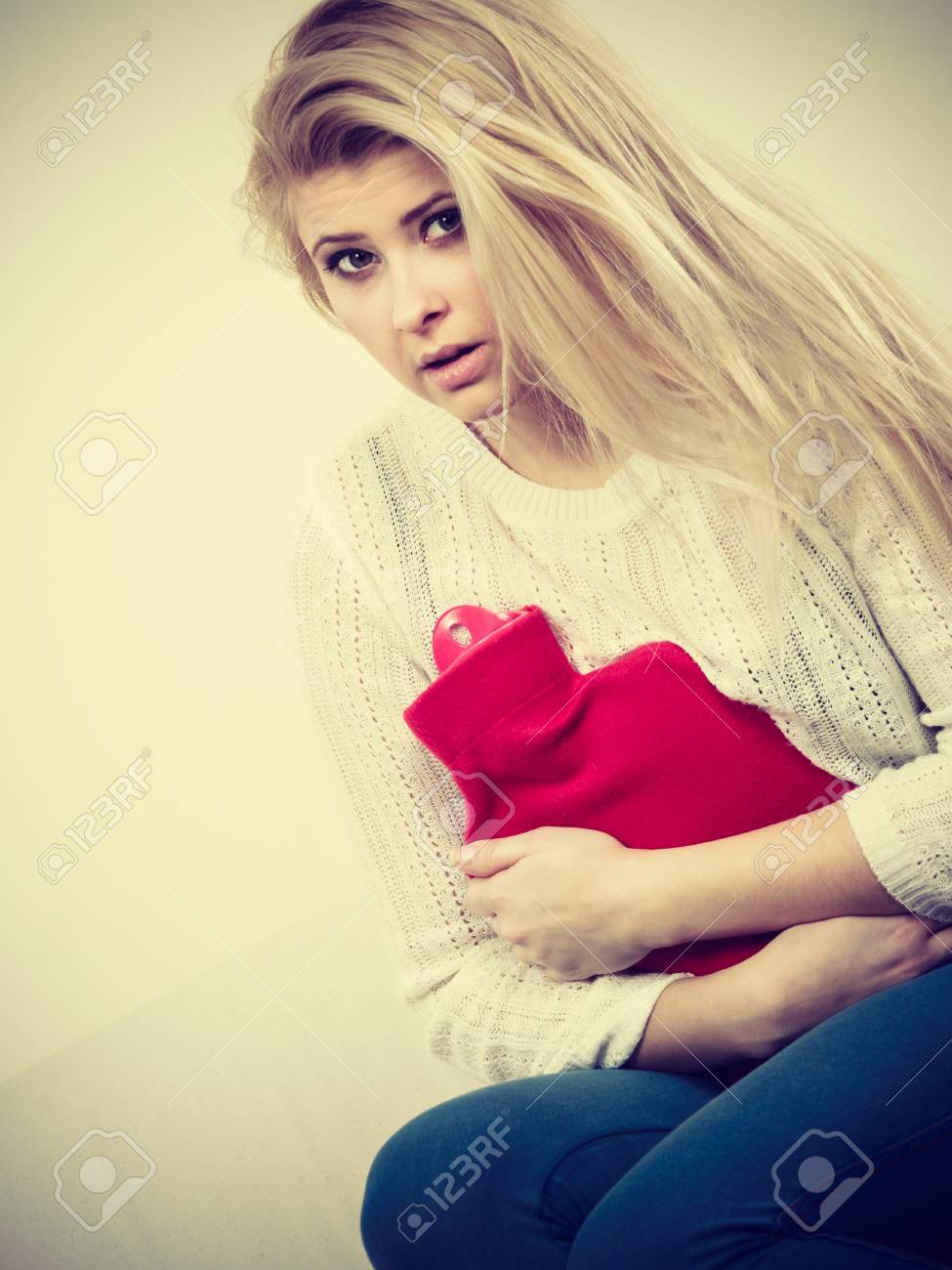 Painful Periods And Menstrual Cramp Problems Concept Woman Having Stock Photo Picture And Royalty Free Image Image 78409600