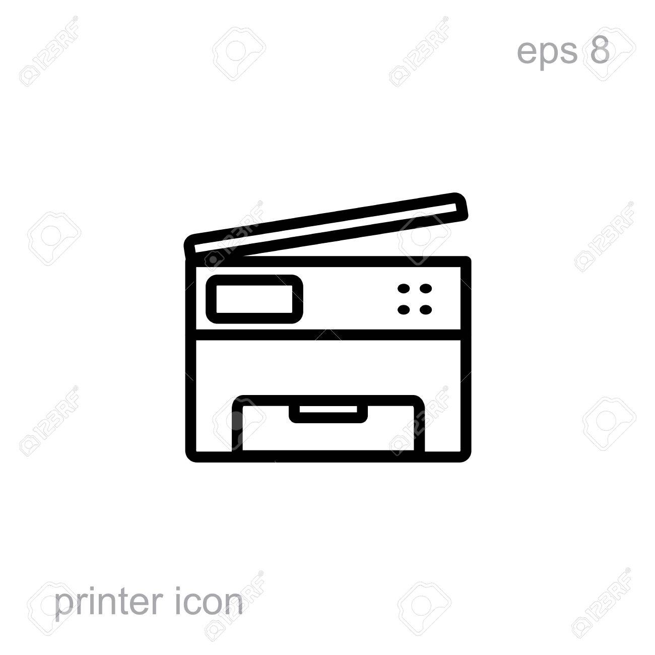 Simple Printer Vector Icon Isolated. Laser Or Inkjet Printer Icon For Web,  Advertising, Layout Design Royalty Free SVG, Cliparts, Vectors, and Stock  Illustration. Image 54701706., image size:1300x1300