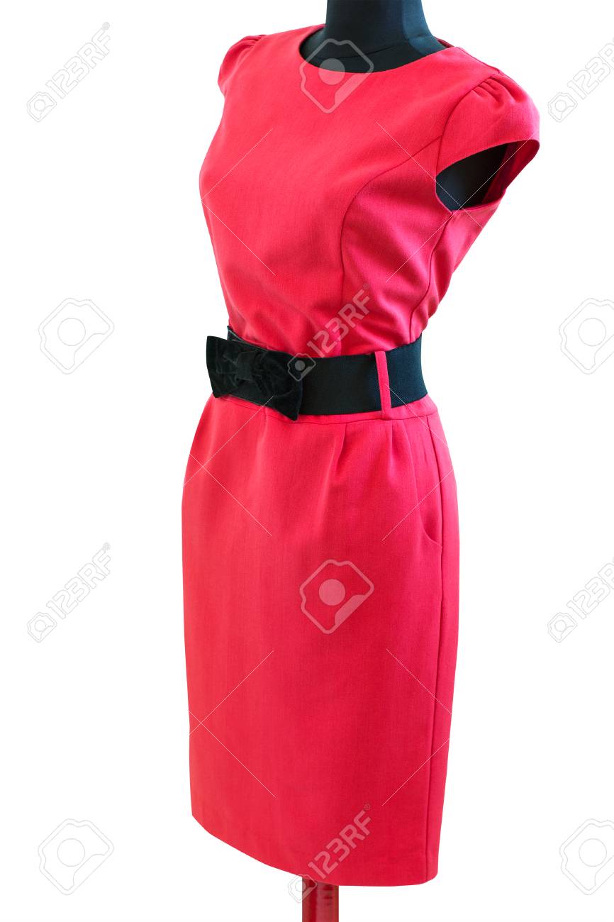 robe classique rouge